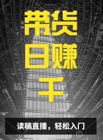 视频号技术直播带货， 会读稿就行，小白日入1000+大成网创吧-网创项目资源站-副业项目-创业项目-搞钱项目大成网创吧