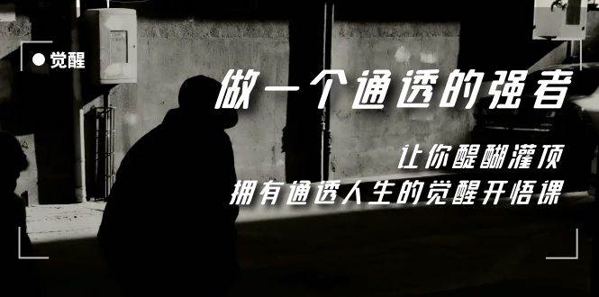 觉醒-做一个通透强者，让你醍醐灌顶，拥有通透人生，掌握强大的秘密大成网创吧-网创项目资源站-副业项目-创业项目-搞钱项目大成网创吧