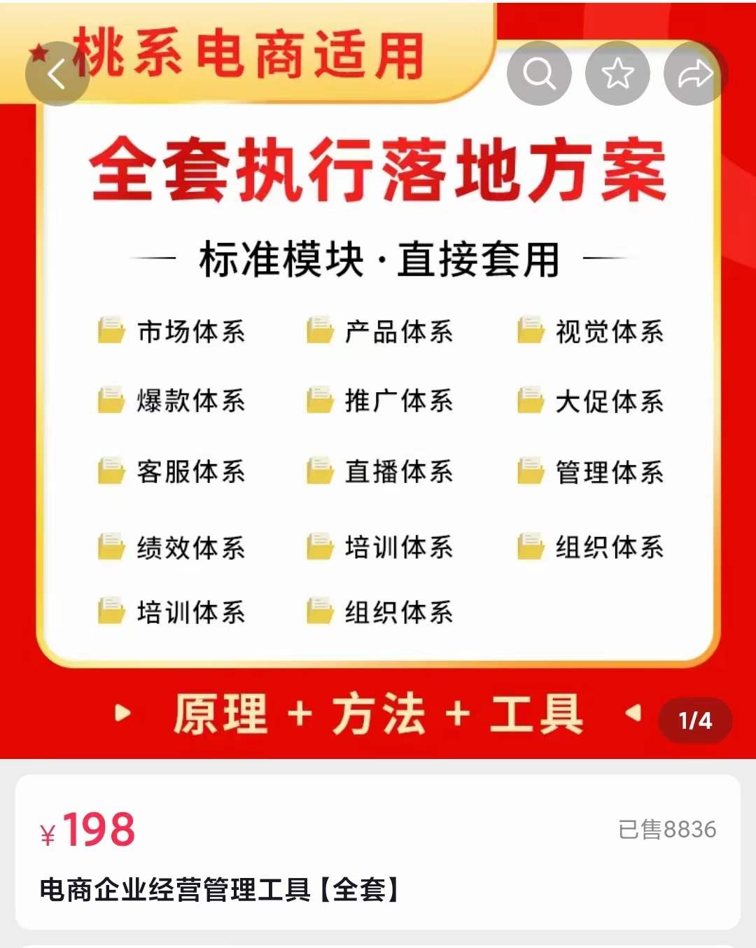 外面卖198·电商企业经营管理工具：全套执行落地方案 标准模块·直接套用大成网创吧-网创项目资源站-副业项目-创业项目-搞钱项目大成网创吧