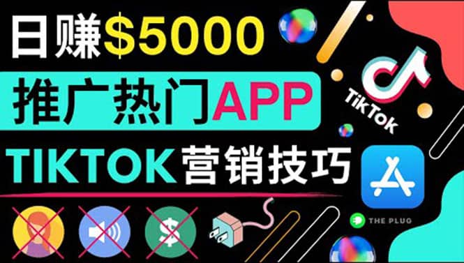 无需露脸，无需录音，无需投资，TIKTOK上传短视频，最高日入5000美元大成网创吧-网创项目资源站-副业项目-创业项目-搞钱项目大成网创吧