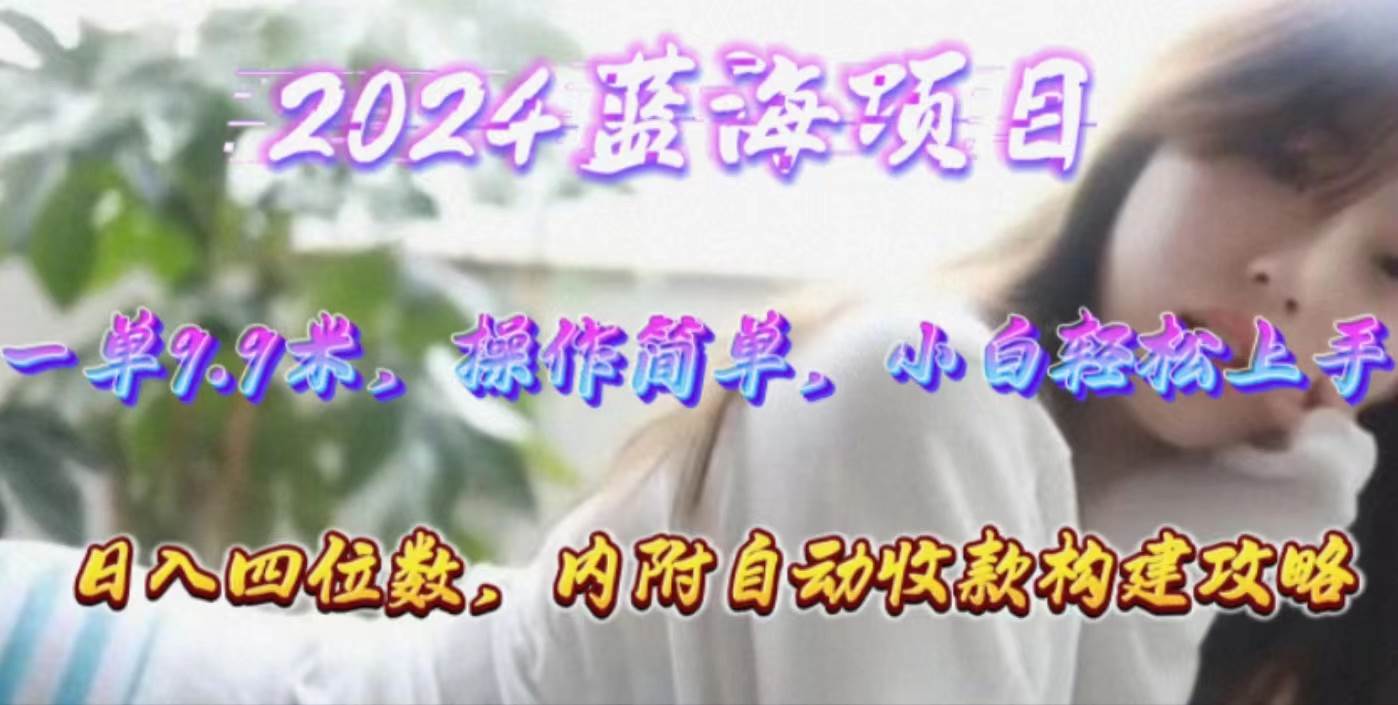 年轻群体的蓝海市场，1单9.9元，操作简单，小白轻松上手，日入四位数大成网创吧-网创项目资源站-副业项目-创业项目-搞钱项目大成网创吧