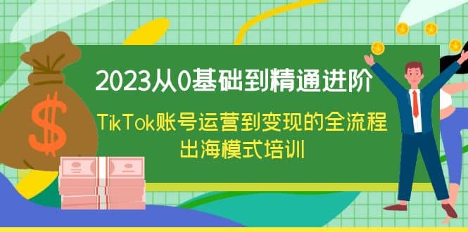 2023从0基础到精通进阶，TikTok账号运营到变现的全流程出海模式培训大成网创吧-网创项目资源站-副业项目-创业项目-搞钱项目大成网创吧
