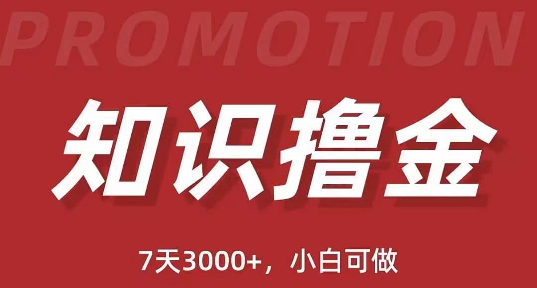 抖音知识撸金项目：执行力强当天见收益(教程+资料)大成网创吧-网创项目资源站-副业项目-创业项目-搞钱项目大成网创吧