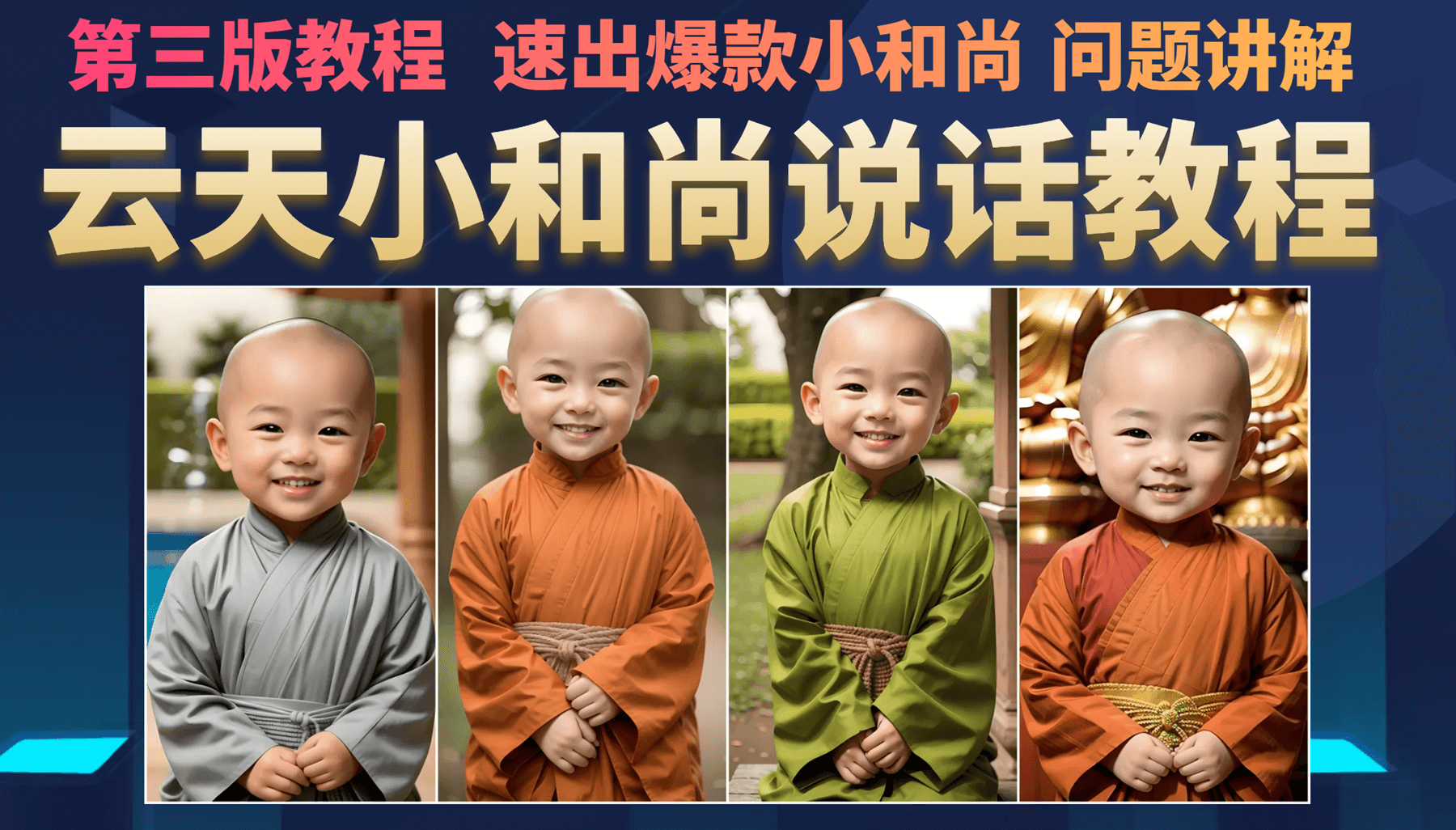 云天小和尚会说话,7天万粉(第3版教程)大成网创吧-网创项目资源站-副业项目-创业项目-搞钱项目大成网创吧