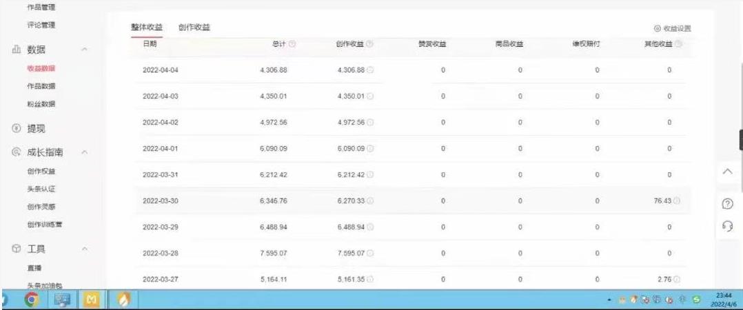 直接丢软件，不用写文案，收益4位数头条中视频的冷门领域大成网创吧-网创项目资源站-副业项目-创业项目-搞钱项目大成网创吧