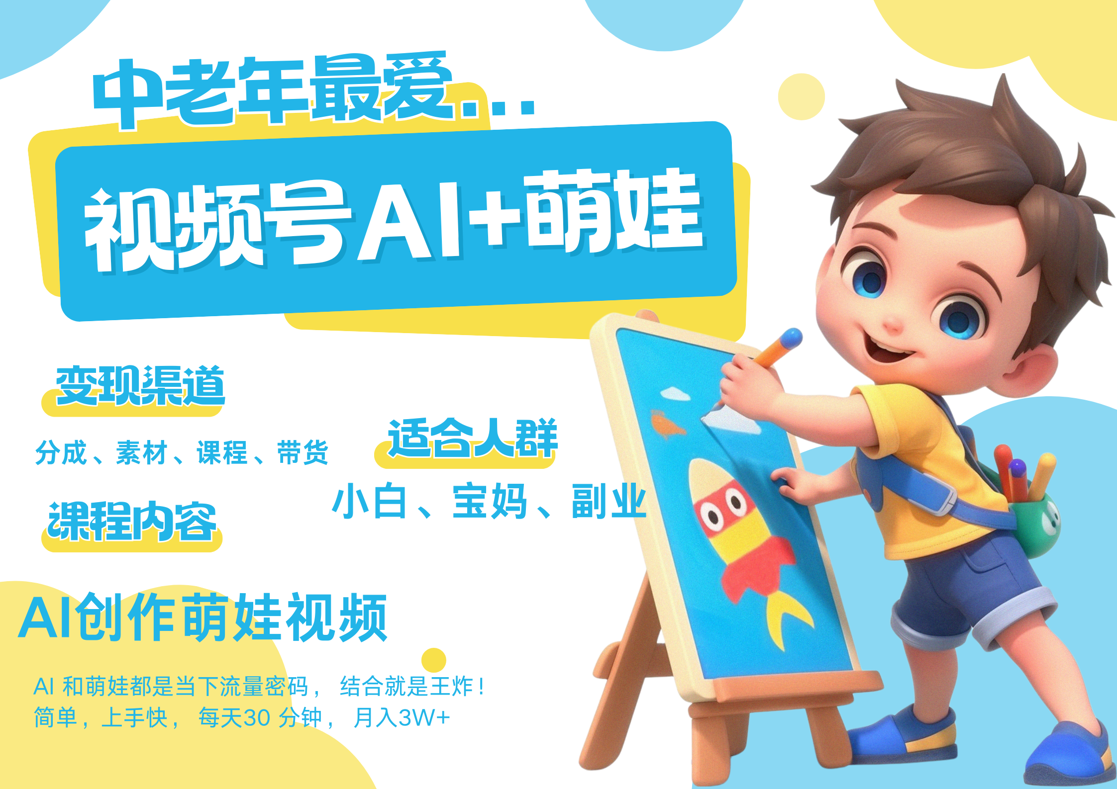 萌娃,又一爆款密码,小白3步上手,爆款率80%,每天十分钟,轻松AI变现萌娃搞钱,带货、素材、分成都非常猛,泼天流量,发布就爆!月入5W,抓紧学!大成网创吧-网创项目资源站-副业项目-创业项目-搞钱项目大成网创吧