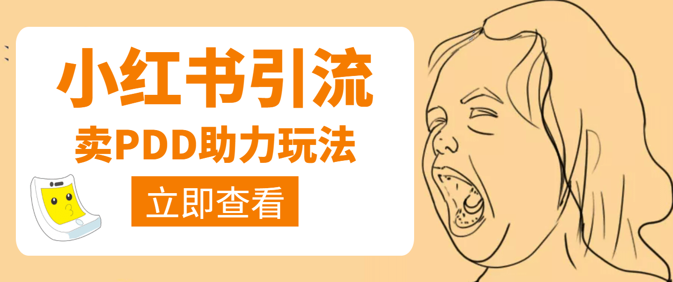 利用小红书卖拼多多助力大成网创吧-网创项目资源站-副业项目-创业项目-搞钱项目大成网创吧
