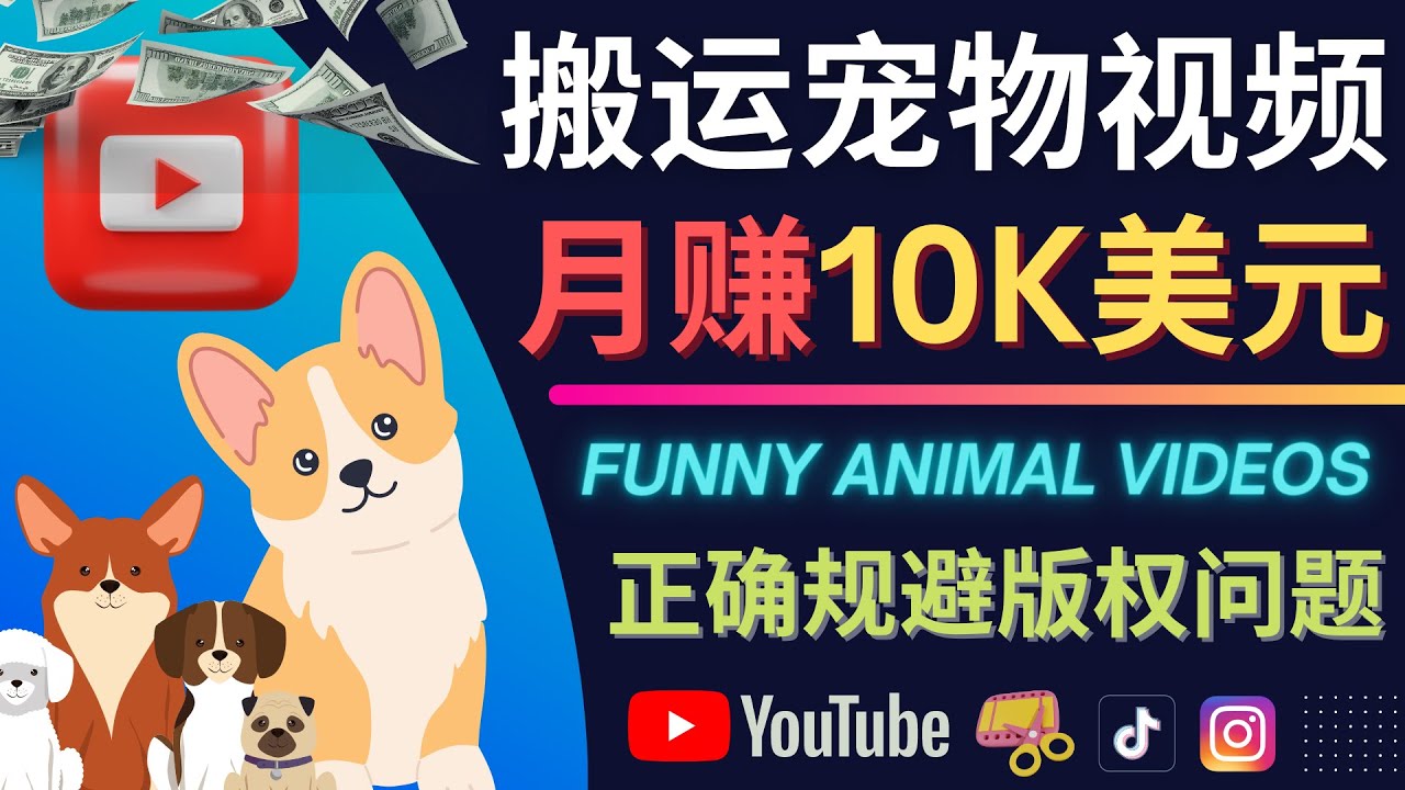 搬运TIKTOK视频到YouTube，并进行二次创作，月赚1万美元以上大成网创吧-网创项目资源站-副业项目-创业项目-搞钱项目大成网创吧