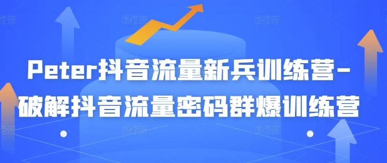 Peter抖音流量新兵训练营-破解抖音流量密码群爆训练营（新兵）大成网创吧-网创项目资源站-副业项目-创业项目-搞钱项目大成网创吧