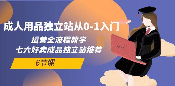 成人用品独立站从0-1入门，运营全流程教学，七大好卖成品独立站推荐-6节课大成网创吧-网创项目资源站-副业项目-创业项目-搞钱项目大成网创吧