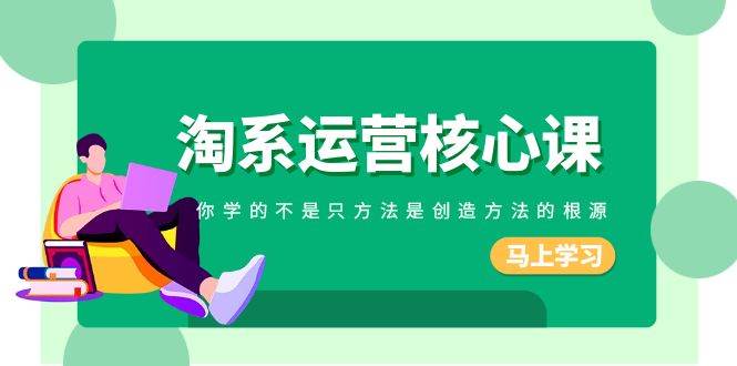 淘系-运营核心课，你学的不是只方法是创造方法的根源（190节课）大成网创吧-网创项目资源站-副业项目-创业项目-搞钱项目大成网创吧