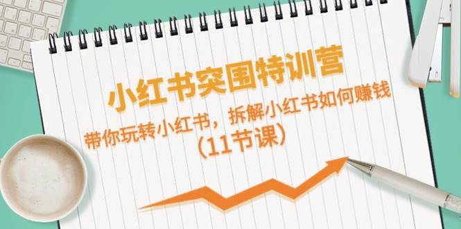 小红书突围特训营，带你玩转小红书，拆解小红书如何赚钱（11节课）大成网创吧-网创项目资源站-副业项目-创业项目-搞钱项目大成网创吧
