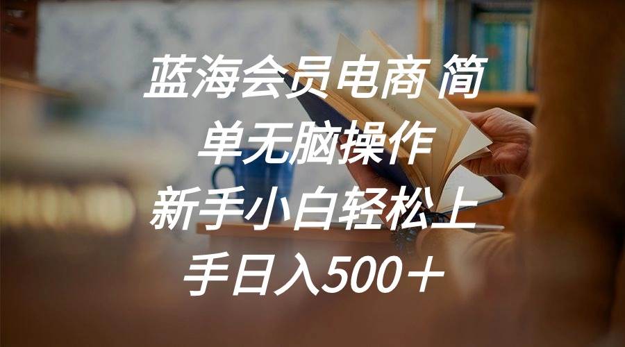 蓝海会员电商 简单无脑操作 新手小白轻松上手日入500＋大成网创吧-网创项目资源站-副业项目-创业项目-搞钱项目大成网创吧