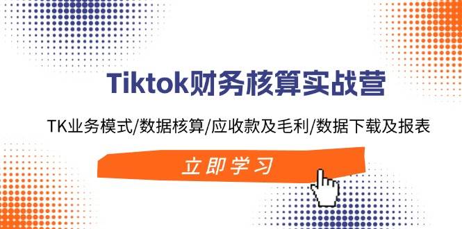 Tiktok财务核算实战营：TK业务模式/数据核算/应收款及毛利/数据下载及报表大成网创吧-网创项目资源站-副业项目-创业项目-搞钱项目大成网创吧