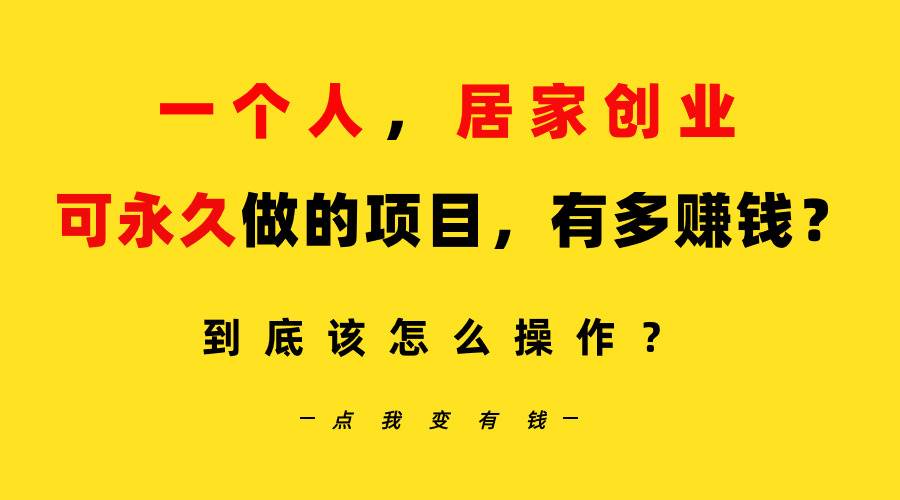 一个人，居家创业：B站每天10分钟，单账号日引创业粉100+，月稳定变现5W…大成网创吧-网创项目资源站-副业项目-创业项目-搞钱项目大成网创吧