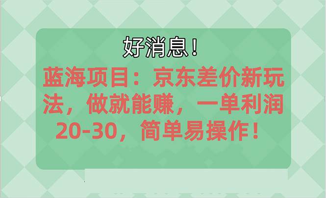 越早知道越能赚到钱的蓝海项目：京东大平台操作，一单利润20-30，简单…大成网创吧-网创项目资源站-副业项目-创业项目-搞钱项目大成网创吧